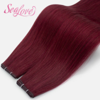 Extensions de cheveux humains 100% Remy Genius Weft, violettes, 22 pouces, installation facile, volume naturel, vente en gros OEM/ODM