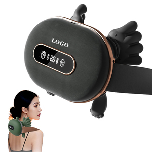 Masajeador de Mano Profesional con Vibración, Alivio Corporal Shiatsu, Masajeador Portátil de Tejido Profundo para Cuello y Hombros, Calor, 3 Modos, Recargable por USB - Product Image 1