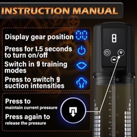 Bomba Eléctrica para Ejercicios de Estiramiento con Presión Negativa para Hombres, Productos Sexuales para Adultos, Regalo de San Valentín