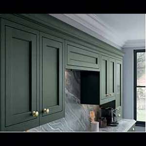 Factory Custom High Quality Kitchen Furniture Green Shaker Kitchen Cabinets Modular Lacquer <b>Wood</b> Kitchen <b>Cupboards</b> with Island - Product Image 5