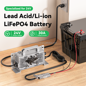 เครื่องชาร์จแบตเตอรี่ลิเธียมอัจฉริยะแบบเร็วสำหรับรถกอล์ฟ 24V30A 29.2V 29.4V 25A 30A แบตเตอรี่ลิเธียม 48v100ah 120ah รุ่น QA1250D Smart Battery - Product Image 4