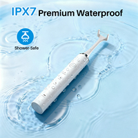 Limpiador Dental Eléctrico Inalámbrico con Carga Inalámbrica, 3 Modos, Raspador de Lengua Sónico, Resistente al Agua IPX7, 60 Días de Duración de la Batería, Portátil