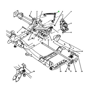 Brazo de Control Superior 52106577AH para Dodge Durango Ram 1500 Aspen, Suspensión MacPherson - Product Image 4