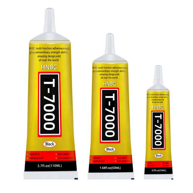 Onlyoatop Top Selling 15ml T7000 Black Glue Epoxy Resin for Mobile Phone Repair LCD Screen Crystal Fabric DIY Rhinestones Glue