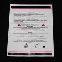 Vente en gros d'emballage sous vide en plastique ordinaire avec poignée en boucle emballage à fermeture éclair sacs scellés plat pour colis opp amidon de maïs
