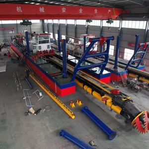 बिक्री के लिए नदियों और झीलों में 14 मीटर ड्रेजिंग गहराई के साथ अनुकूलित 20 इंच चूसने ड्रेजर नाव - Product Image 1