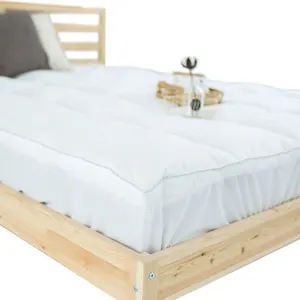 Comfortable Winter Warm Polyester loft Fiber Soft bed wholesale Mattress Topper pad