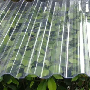 Güçlü esnek çatı sera polikarbonat kavisli levhalar/polikarbonat oluklu çatı panelleri açık kahverengi gri