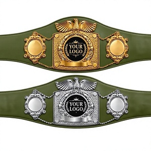 Ceinture de championnat en cuir personnalisée, ceinture de championnat de lutte, ceinture de championnat MMA personnalisée avec logo, ceinture de lutte avec logo personnalisé - Product Image 1