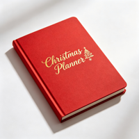 Set Regalo di Natale: Diario Personalizzato con Logo, Copertina Rigida, Elegante Agenda Goffrata 2026, Quaderno con Adesivi Personalizzati, Set Planner con Lamina Dorata