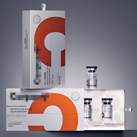 Emballage personnalisé pour sérum cosmétique, boîte cadeau rigide à tiroir coulissant avec doublure en éponge, carton blanc, impression offset, couleur personnalisée