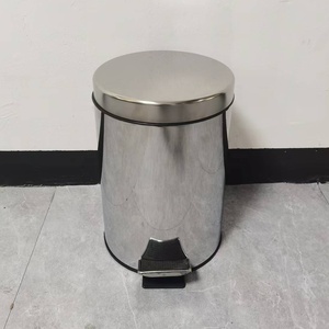 Barato 3L/5L/8L/12L/20L hogar cocina hogar Metal <span class=keywords><strong>cubo</strong></span> de <span class=keywords><strong>basura</strong></span> Acero inoxidable reciclaje <span class=keywords><strong>basura</strong></span> <span class=keywords><strong>Pedal</strong></span> <span class=keywords><strong>cubo</strong></span> de <span class=keywords><strong>basura</strong></span> redondo - Product Image 4
