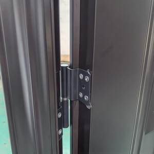 Porte d'entrée principale TECHTOP haut de gamme moderne antivol en acier inoxydable finition noire avec serrure à 2 ou 4 points, porte de sécurité extérieure de luxe - Product Image 2