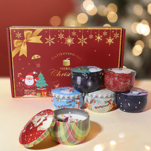 Cadeau de Noël et d'anniversaire, bougie aromathérapeutique, ambiance romantique, emballage cadeau semi-artisanal, directement de l'usine - Product Image 1