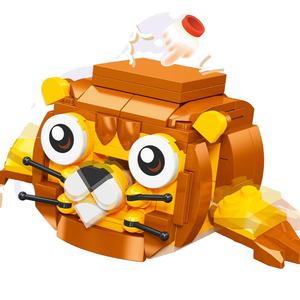 Montessori, 151-181 Uds., Mini bloques de construcción de animales de dibujos animados, escala <span class=keywords><strong>1</strong></span>:24, juguete educativo DIY, modelo de plástico, Torre apilable - Product Image 6