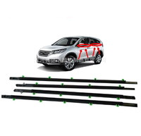Coupe-froid pour Honda Crv Chrome fenêtre bande voiture porte joint coupe-froid moulage garniture 72450-SWA-A01 72410-SWA-A01