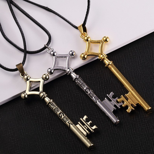 Kalung Liontin Kunci Logam Anime <span class=keywords><strong>Attack</strong></span> on <span class=keywords><strong>Titan</strong></span> Kalung Kulit Pria Kalung Anime - Product Image 6