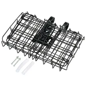 Good Quality Strong Aluminuem Alloy Basket Metal Basket For Bike Cycling Bicycle Front Foldable Steel Basket