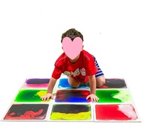 Prêt à Expédier Autisme Sensory Educational Soulage le Stress Carreaux liquides carrés pour enfants Autisme