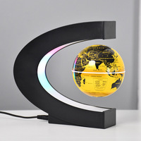 Globo Terráqueo Magnético con Iluminación LED, Globo Terráqueo Giratorio Flotante, Adorno Tecnológico Novedoso para Decoración del Hogar y la Oficina, Regalos para Días Festivos