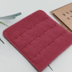 Ruban de fermeture sans couture en nylon noir et rouge de haute qualité Oekotex, 3 rangées de 3 crochets, accessoires de lingerie, extension de soutien-gorge réglable - Product Image 4