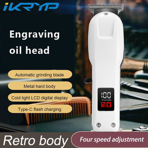 Tondeuse Électrique Professionnelle Sans Fil Multifonctionnelle pour Hommes, Usage Domestique et Barbier, en Acier Inoxydable, Rechargeable USB, Longue Durée de Vie - Product Image 4
