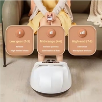 Appareil de massage des pieds et des jambes tendance, à compression d'air électrique, chauffant, avec vibration Shiatsu, pour pieds et mollets