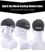 Bonnet unisexe à séchage rapide et respirant en maille, doublure de casque, avec logo personnalisé, pour le cyclisme, la course à pied et les sports de plein air
