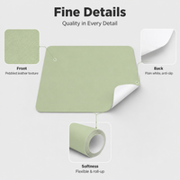 Tapis de table en PVC personnalisé, tapis de bureau antidérapant, résistant à la chaleur, imperméable, protection de table pour salle à manger, bureau, maison, restaurant