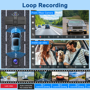Écran CarPlay sans fil <span class=keywords><strong>pour</strong></span> voiture 8,1 pouces 4K avec rotation à 360°, caméra embarquée, CarPlay & Android Auto, autoradio, navigation/contrôle vocal/contrôle par la voix/FM - Product Image 5