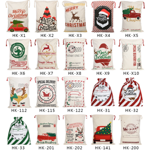 <strong>Santa</strong> <strong>Sacks</strong> <strong>Large</strong> Christmas Cotton Drawstring Bags Xmas Stocking Package Storage Gift Wrapping 27.5" X 19.5'' - Product Image 2