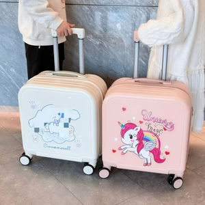 Valise à roulettes rigide pour enfants avec serrure TSA en ABS PC, motif dessin animé mignon, idéale pour les voyages, vente en gros pour importateurs (commandes en gros) - Product Image 5