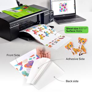 Papel fotográfico autoadhesivo PET <span class=keywords><strong>de</strong></span> vinilo transparente A4, Pegatinas transparentes <span class=keywords><strong>de</strong></span> inyección <span class=keywords><strong>de</strong></span> tinta, papel adhesivo <span class=keywords><strong>de</strong></span> vinilo autoadhesivo personalizado impermeable - Product Image 3