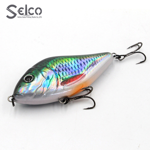 Selco 25g 80mm ABS chìm Crank lure <span class=keywords><strong>Buster</strong></span> jerk câu cá Pike mồi cho sông & hồ bền nhân tạo cứng mồi với móc - Product Image 2
