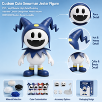 Figurine de jouet en vinyle personnalisée, Modèle de poupée en PVC de blanchet fantaisie ou bonhomme de neige, style dessin animé mignon, ODM pour décoration d'étagère, cadeau et objets de collection