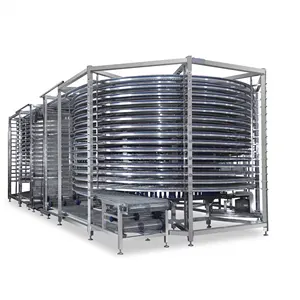 New Spiral Cooling Tower for Bread / Cake /Pastry /Pita / Pizza Hamburger /Toast /Bakery/Pet food