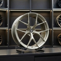 Jantes en alliage d'aluminium forgées GUDE de 10 000 tonnes, à déport profond, couleur or, pour Mercedes-Audi, pour roues personnalisées de 17 à 23 pouces