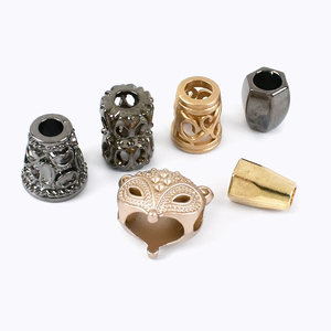 Humeetee — bouchon de boucle de cordon à ressort AP067, accessoires en alliage gravé, corde élastique, pour vêtement - Product Image 3