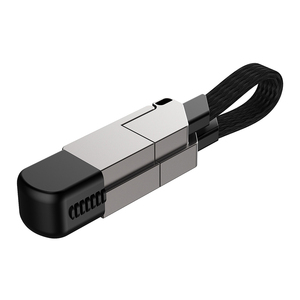 Hợp Kim Kẽm 4 Trong 1 Cáp <span class=keywords><strong>USB</strong></span> Xách Tay Móc Chìa Khóa Đa Chức Năng Nhanh Chóng Sạc Cáp Dữ Liệu - Product Image 2