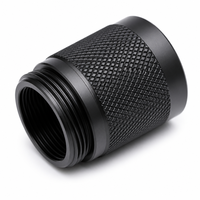 Capuchon de lampe torche moleté en alliage d'aluminium 6061 anodisé rouge, usiné CNC par un fabricant de premier plan, modèle OEM personnalisé T18