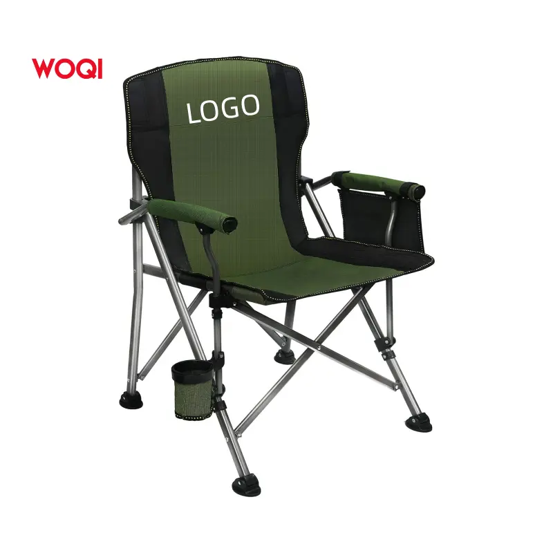 WOQI-Silla de playa portátil para viaje al aire libre, silla plegable personalizada, barata, para acampar, venta al por mayor