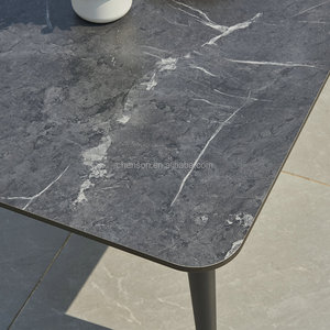 Ensemble d'extérieur en aluminium <span class=keywords><strong>de</strong></span> haute qualité, canapé <span class=keywords><strong>de</strong></span> <span class=keywords><strong>jardin</strong></span> d'hôtel tressé avec <span class=keywords><strong>table</strong></span> <span class=keywords><strong>basse</strong></span> en HPL - Product Image 5