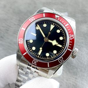 Montre mécanique GR de haute qualité de 41 mm en acier inoxydable 316L, avec bracelet en caoutchouc de style plongeur rétro. - Product Image 1