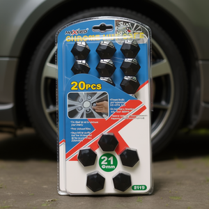 Cubiertas de tuercas de rueda cromadas Maxeed de 21 mm, 20 piezas, para protección de ruedas de coche - Product Image 3