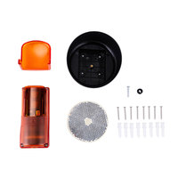 Detector de Fotocélula Reflectora de Largo Alcance 12-24V DC/AC, Sensor Infrarrojo para Puerta Automática, Sensor de Seguridad para Puerta con Cubierta Impermeable