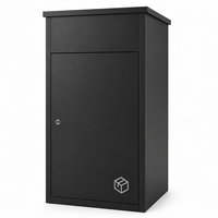 Boîte à colis autonome en métal verrouillable pour extérieur, armoire de livraison de colis étanche, boîte aux lettres résidentielle, supporte le logo personnalisé