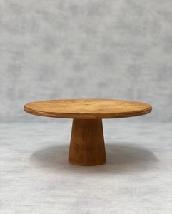 Soporte de madera hecho a mano para tartas, elegante centro de mesa para presentación de postres, decoración para recepción de bodas - Product Image 1