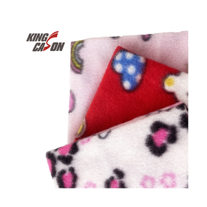 Kingcason, gran oferta, fábrica de China, resistente a las arrugas, doble cara, patrón de oso unicornio, tela <span class=keywords><strong>polar</strong></span> para ropa y hogar - Product Image 2