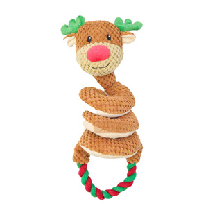 Custom Christmas Dog Puzzle Interactive Squeaky Plush Toy for <b>Pet</b> Movement and Play - Product Image 4