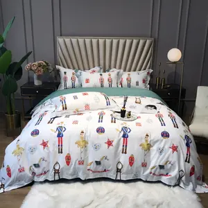 bed linen cartoon characters Suppliers-Amazon satin duvet cover duvet cover cartoon character and rabbit bedding set king size printing